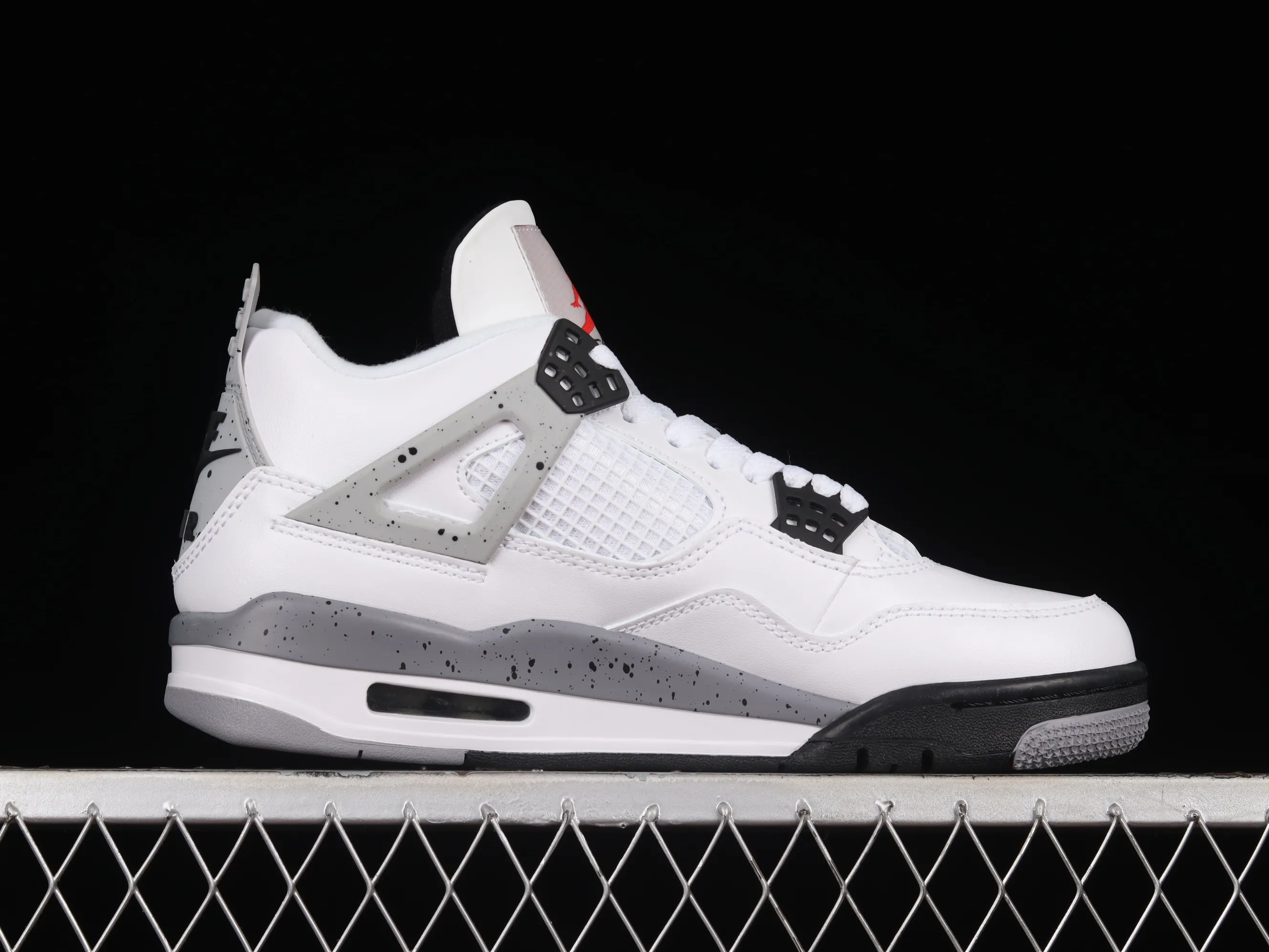 All categories Air Jordan Jordan series basketball shoes Air Jordan 4 X version Air Jordan 4 Retro "White Black" AJ4 Joe 4 white black cement 308497-103